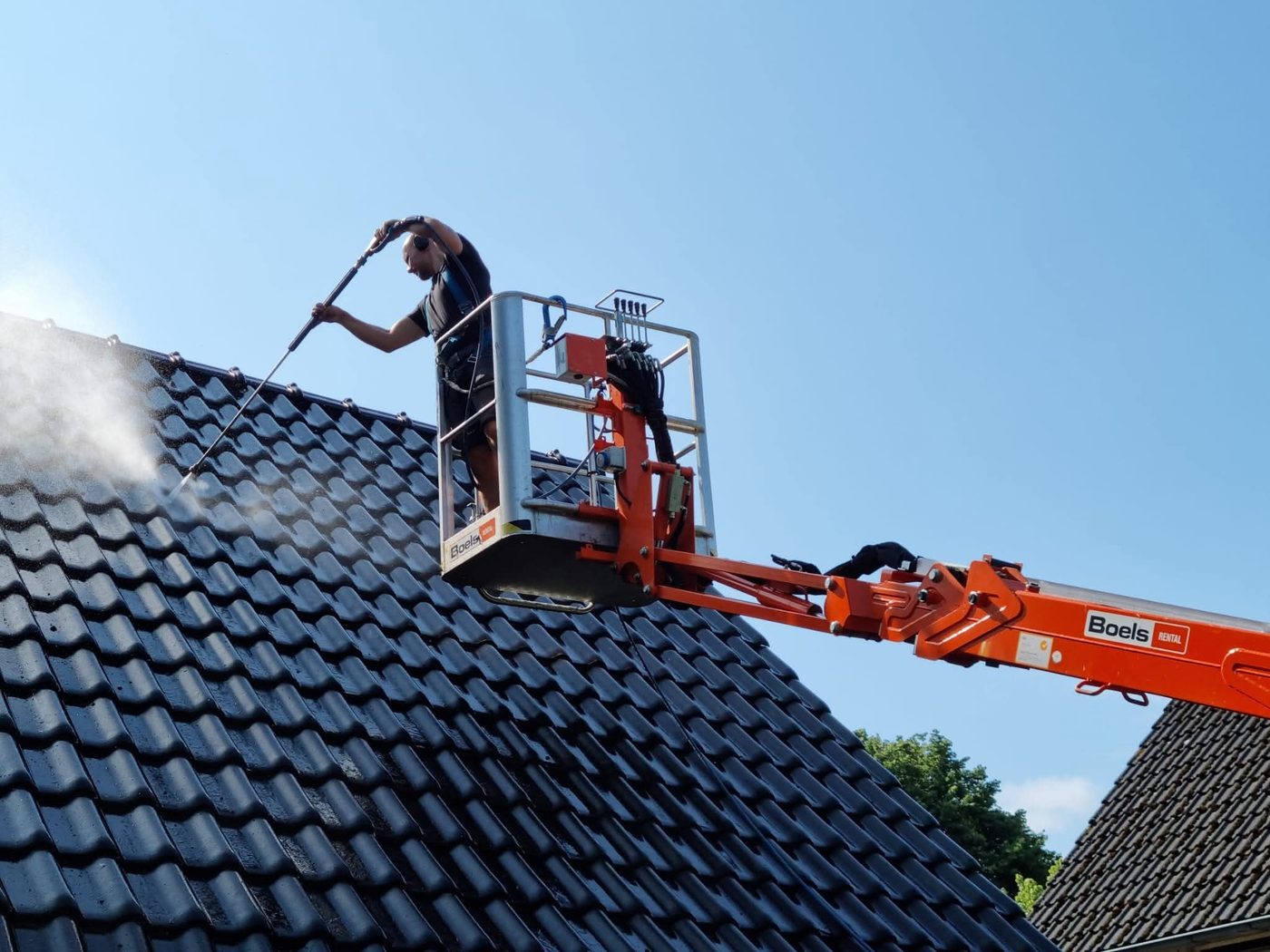 Dakpannen reinigen